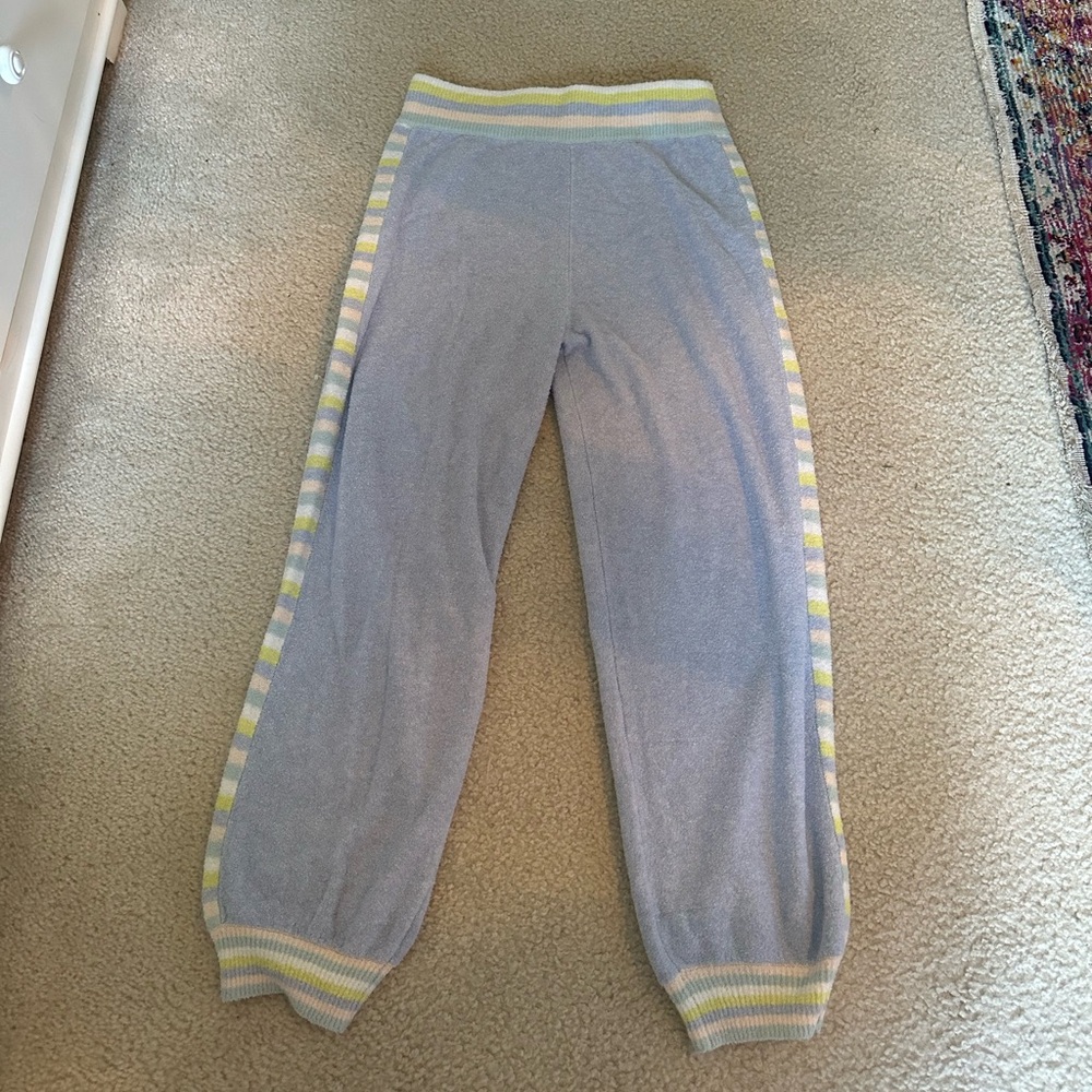 LOVESHACK FANCY Sweatpants, size small, light blue